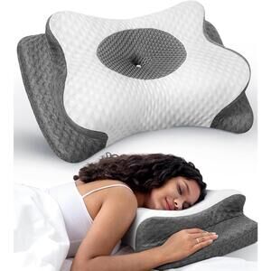 Cozyplayer No More Aches Cervical Pillow — Adjustable Memory Foam | Light Grey